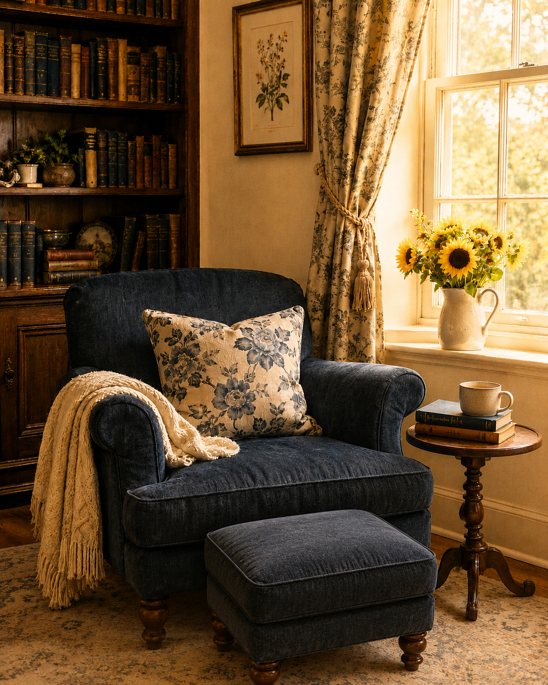 A warm morning in the reading chair